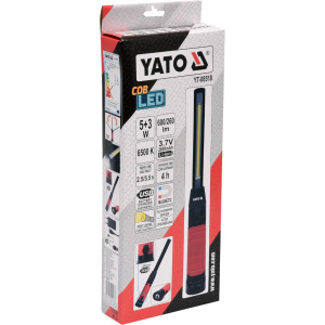 # YATO Työkohdevalaisin Slim 5W+3W, USB Cob Led 4