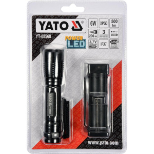# YATO Käsivalaisin XPG3 6W 500lm USB Cree Led 4