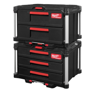 TYÖKALUPAKKI 2 VETOLAATIKKOA PACKOUT, Milwaukee 8