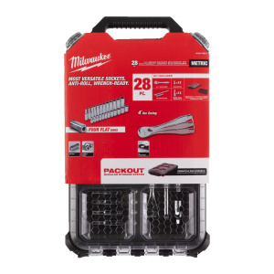 HYLSYT RÄIKKÄ 1/4" PACKOUT 28KPL, Milwaukee 2