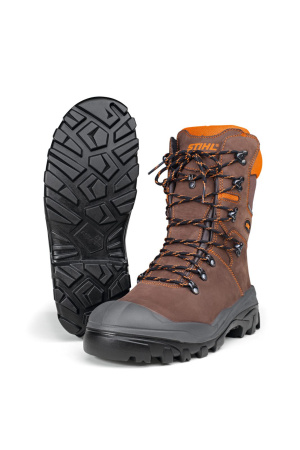 MS-nahkasaappaat Dynamic S3 SZ ruskea, Stihl
