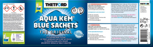 Aqua Kem Blue Sachets jauhe annospussi 15 kpl jätesäiliöön, THETFORD 2