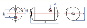 APLUS ILMASÄILIÖ TERÄS 15L 246X397MM, VOLVO-MALLI 2