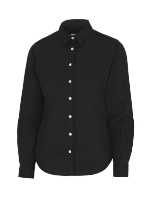 COTTOVER TWILL SHIRT LADY L/S BLACK