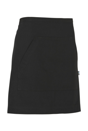 COTTOVER WAIST APRON SHORT BLACK One Size