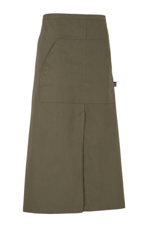 COTTOVER WAIST APRON LONG DK. OLIVE One Size