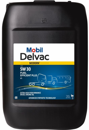 Uusi numero on 158291, MOBIL DELVAC MODERN 5W-30 FUEL EFFICIENT PLUS V1, 20L