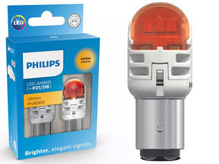 POLTTIMOPARI # PHILIPS LED P21/5W 12V AMBER PRO6000