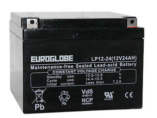 LP AKKU 24 AH 177X166,5X126 -/+