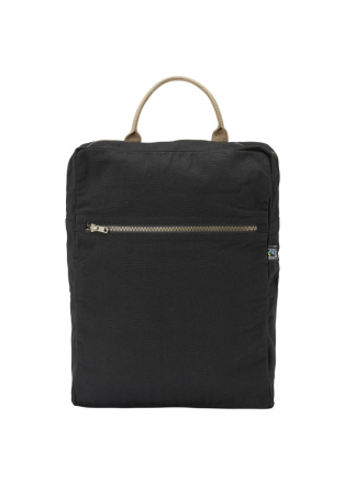 COTTOVER CANVAS DAYPACK (GOTS) BLACK One Size
