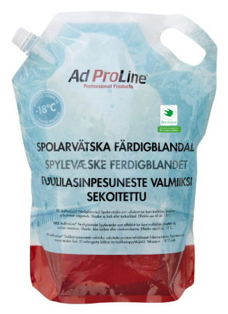Tuulilasinpesuneste valmis seos -18C 3L Pussi