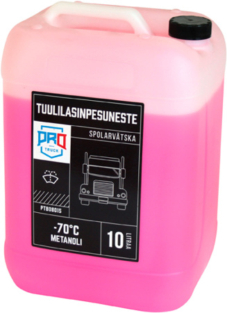 PROTRUCK -70° TUULILASINPESUNESTE 10L METANOLI, VAIN AMMATTIKÄYT
