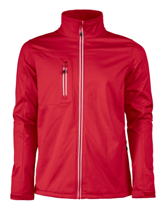 PRINTER VERT SOFTSHELL JACKET Red R-1798
