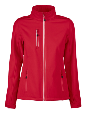 PRINTER VERT LADY SOFTSHELL JACKET Red R-1799