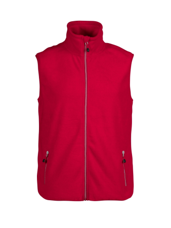 PRINTER SIDEFLIP FLEECE VEST Red R-1822