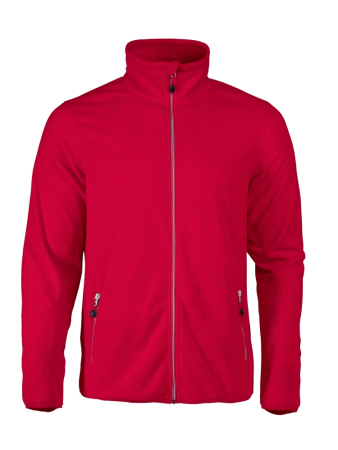PRINTER TWOHAND FLEECE JACKET Red R-1824