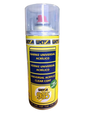 Wetor 965 Universal Acrylic Clear Coat Spray 400 ml (6 unit box) ST03032