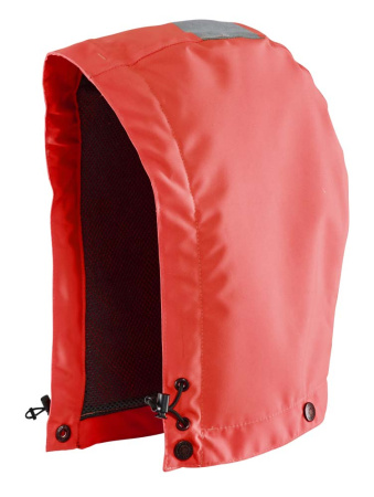 Highvis huppu, vuorattu Huomio punainen, Blåkläder