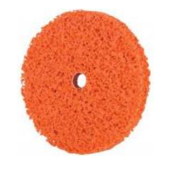Puhdistuslaikka, oranssi synteettikuitupohjainen 150x13, reikä 12 mm, PFERD