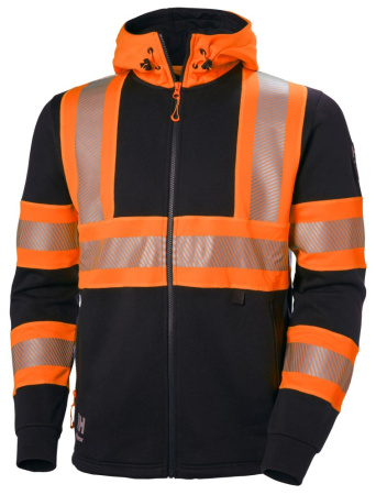 ICU ZIP HOODIE ORANGE/EBONY, Helly Hansen