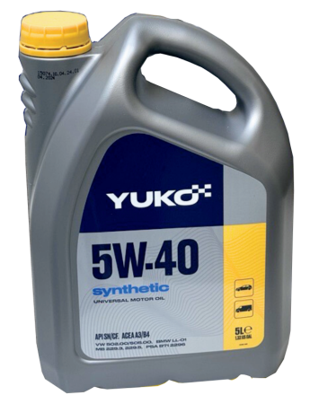 YUKO 5W-40 A3/B4 SYNTHETIC 5L YU-5W40A3/B4-5L