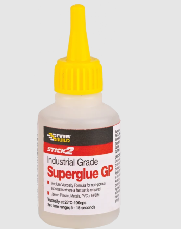 Everbuild SUPERGLUE GP 5-15 sek, 50 g pll, kirkas