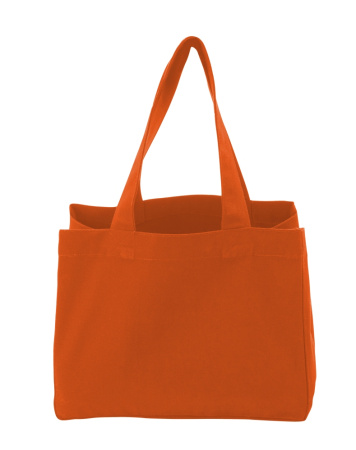 COTTOVER TOTE BAG (GOTS) SMALL  / ORANGE One Size