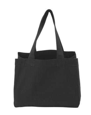 COTTOVER TOTE BAG (GOTS) SMALL  / 2 BLACK One Size