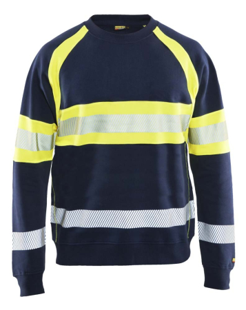 Highvis college Mariininsininen/Huomio keltainen, Blåkläder
