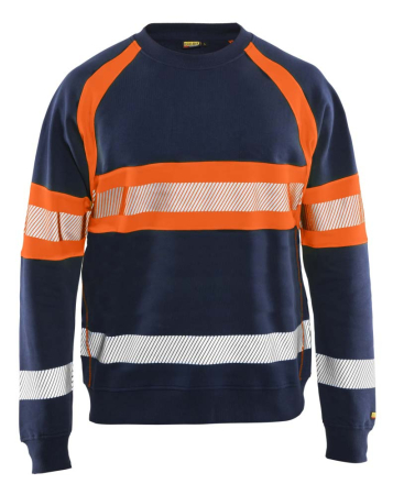 Highvis college Mariininsininen/Huomio oranssi, Blåkläder