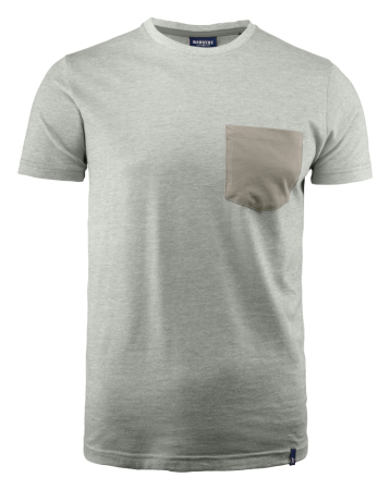 HARVEST PORTWILLOW TEE GREY MELANGE