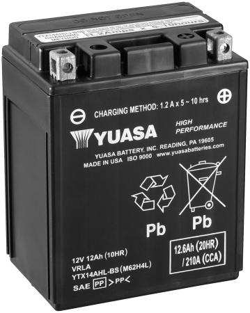 AKKU YUASA  MP 12,6AH AGM -+ 134X89X166