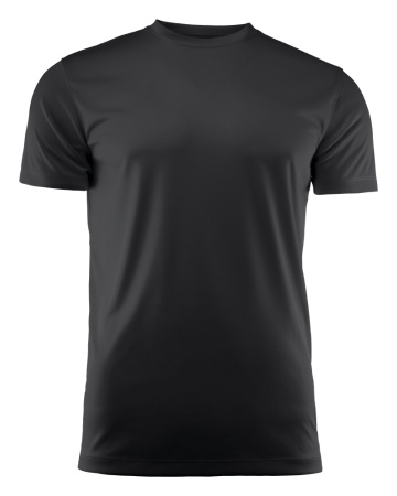 PRINTER RUN ACTIVE T-SHIRT BLACK