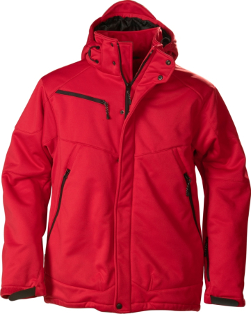 Printer SKELETON SOFTSHELL JACKET Red R-1788