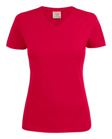 PRINTER HEAVY V LADY T-SHIRT RED 2264025-400