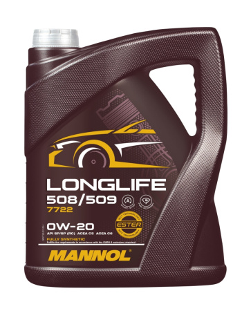 MANNOL 0W-20 508/509 LONGLIFE 7722 5L