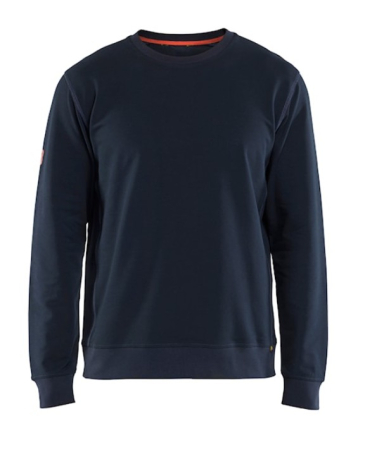 Joustava slim fit collegepaita kosteutta siirtävästä French Terry -materiaalista