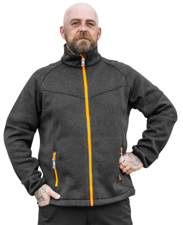 FLEECE NEULETAKKI ANTIGOR T.HARMAAMEL/FL.OR PAT173O