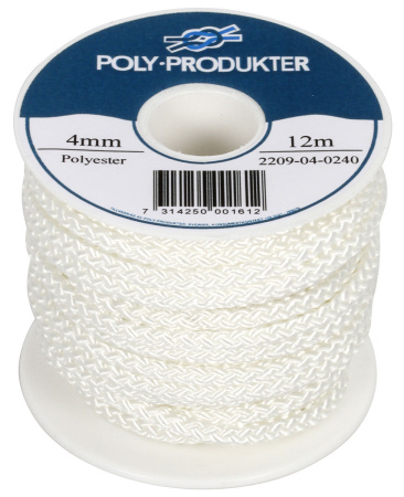 KÖYSI POLYESTERI  4,0MM 12M VALKOINEN 405KG