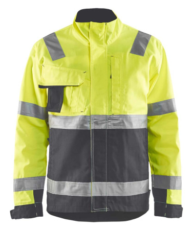 Highvis takki Huomiokeltainen/Harmaa, Blåkläder