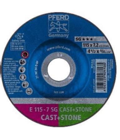 PFERD hiomalaikka SG CAST+STONE E 125x7x22 (erikoistilaustuote) P643303