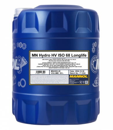 MANNOL HV ISO 68 LONGLIFE 20L MN2203-20