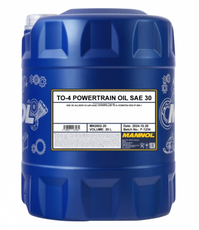 MANNOL TO-4 SAE 30 2602 20L MN2602-20