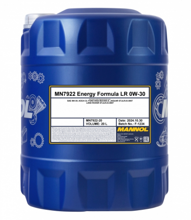 MANNOL 0W-30 ENERGY FORMULA LR 7922 20L MN7922-20