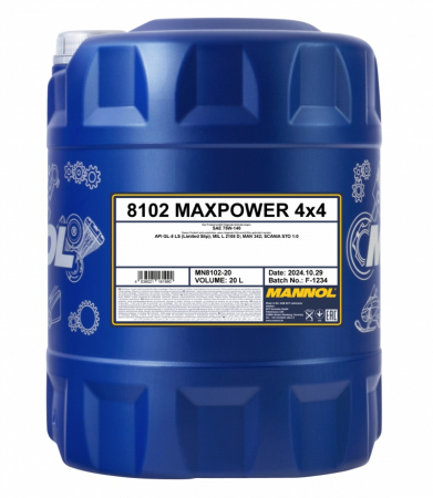 MANNOL 75W-140 8102 LS 20L MN8102-20