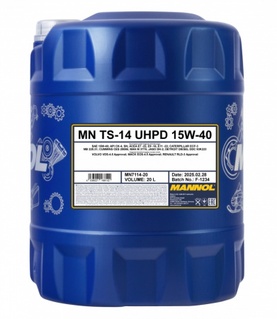 MANNOL 15W-40 TS-14 UHPD 7114 20L