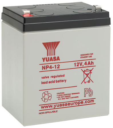 AKKU YUASA SULJETTU 12V/4AH 90.0X70.0X106