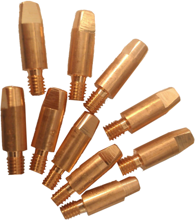 Contact tip Cu w1.0 M6x28