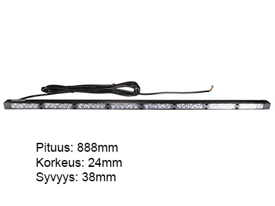 LED-LIIKENTEENOHJAUSPANEELI 888MM 12-24V 8-YKSIKKÖÄ