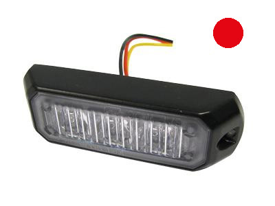 AXIXTECH MS3 PUNAINEN LED-TASOVILKKU R65  3-LED